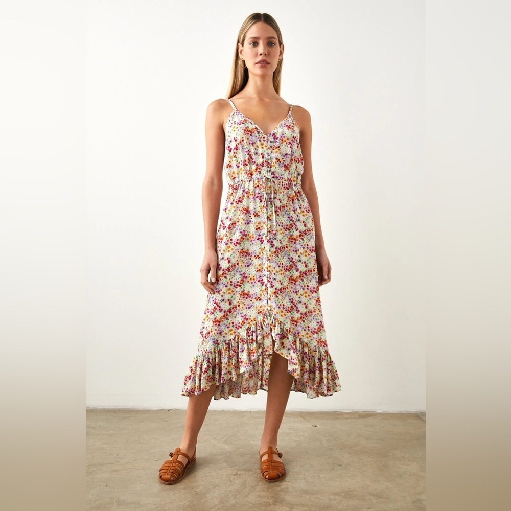 Rails Frida Spaghetti Strap Rayon Dress in Fleur